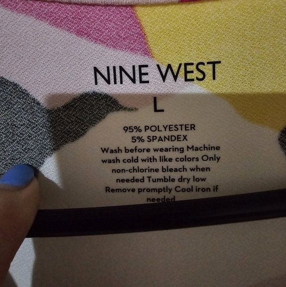 NWT Nine West White Wrap Dress Knee-Length - Picture 2 of 5